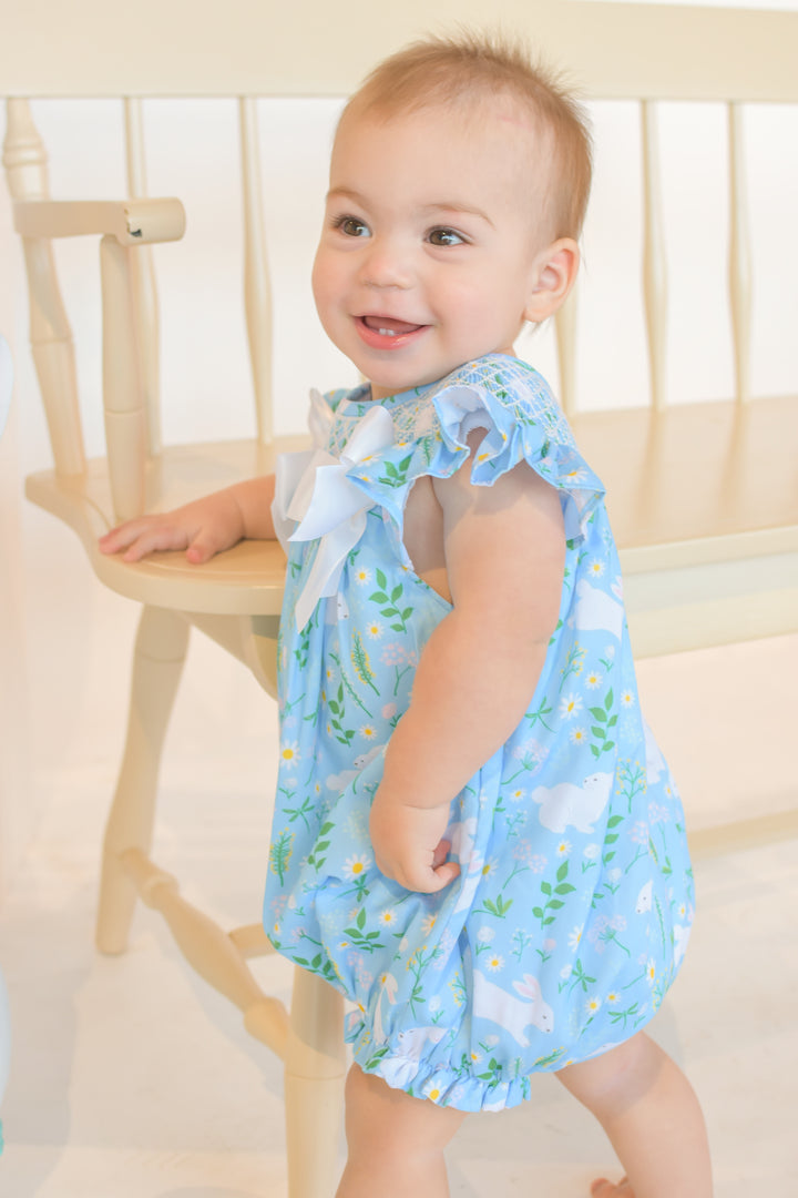 Blue Daisy Bunny Bubble