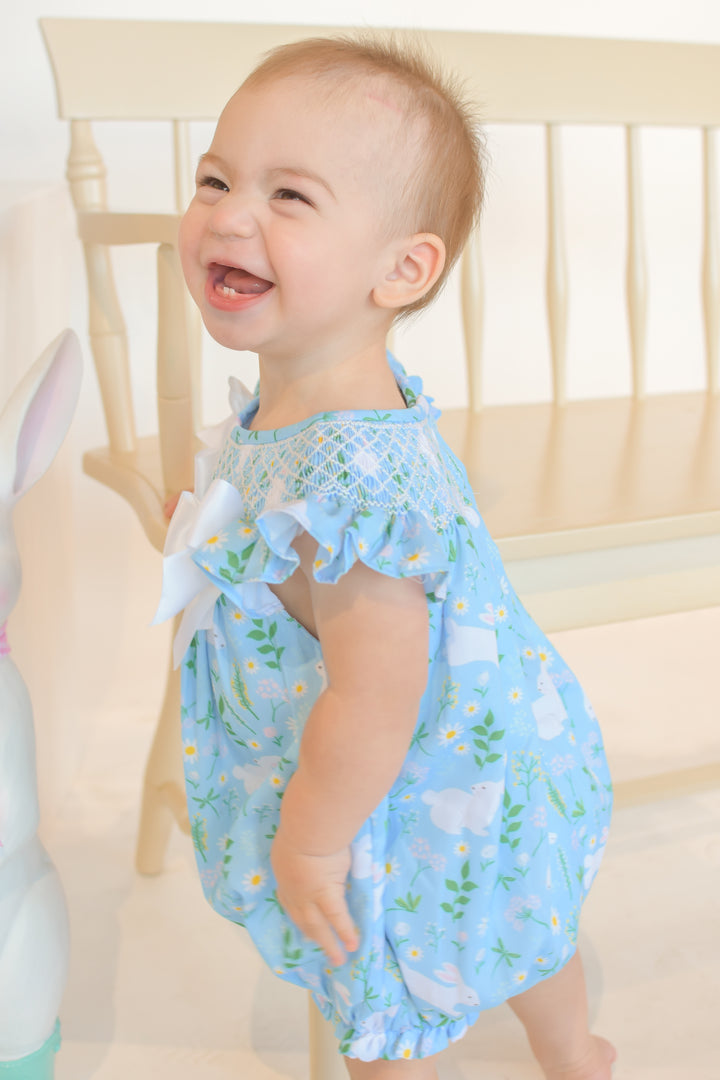 Blue Daisy Bunny Bubble