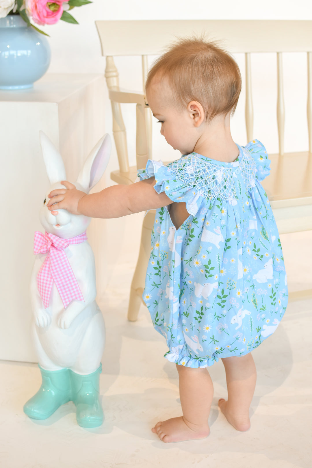 Blue Daisy Bunny Bubble