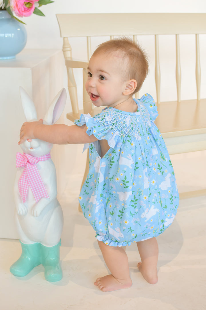 Blue Daisy Bunny Bubble