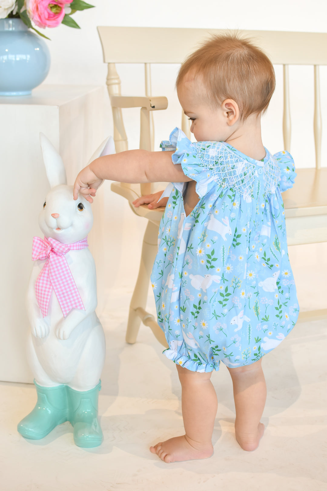 Blue Daisy Bunny Bubble