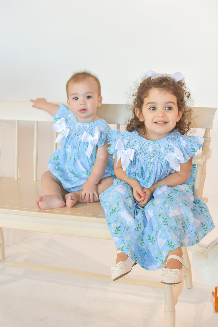 Blue Daisy Bunny Dress