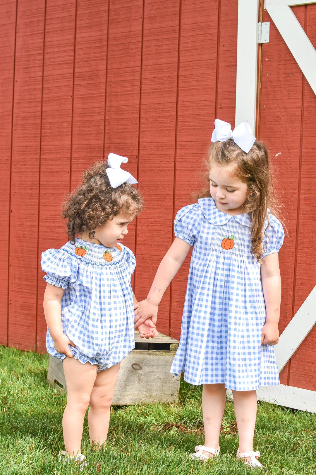 PRE-ORDER Blue Gingham Pumpkin Bubble