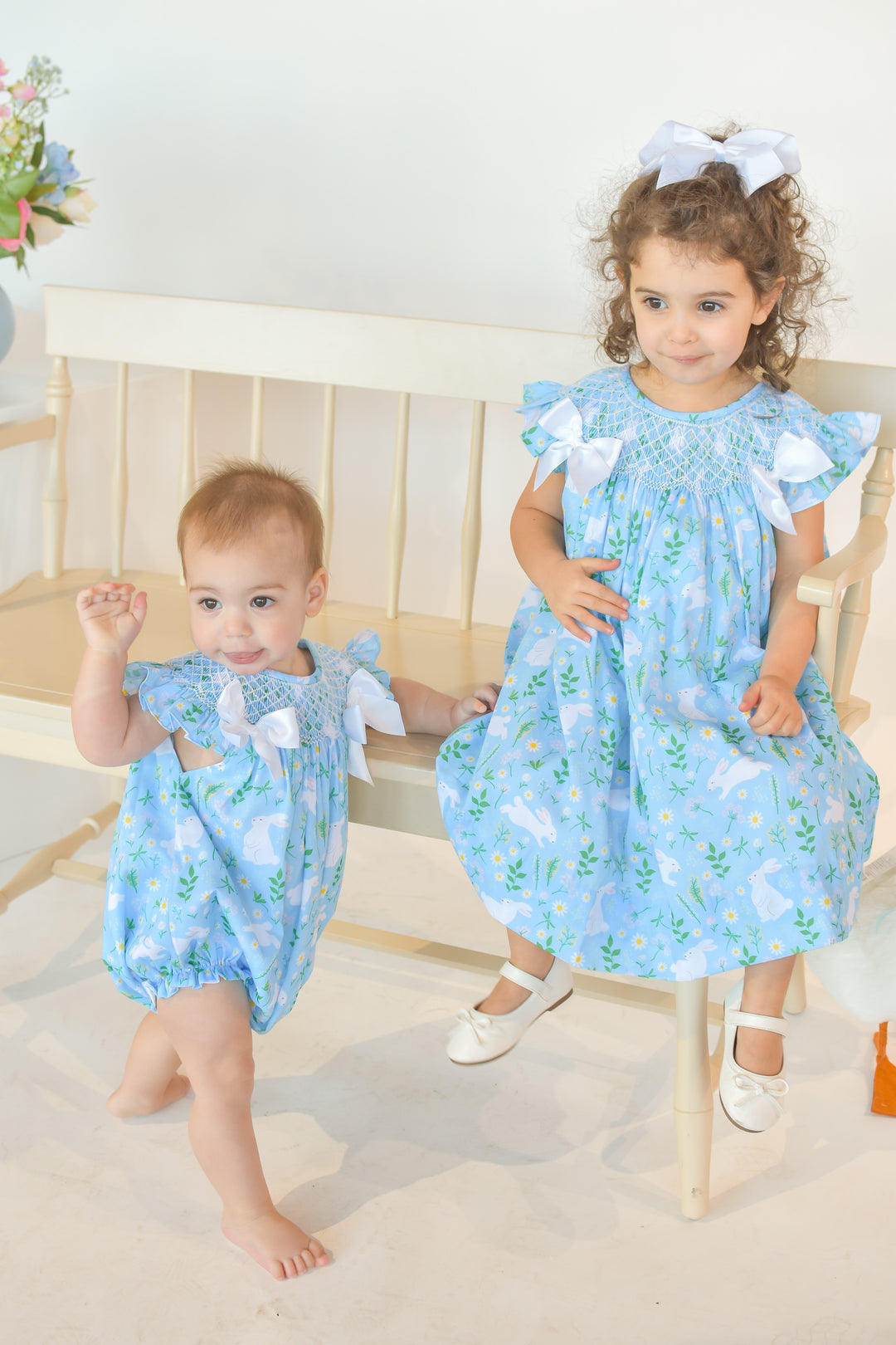 Blue Daisy Bunny Dress