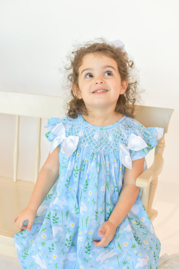 Blue Daisy Bunny Dress