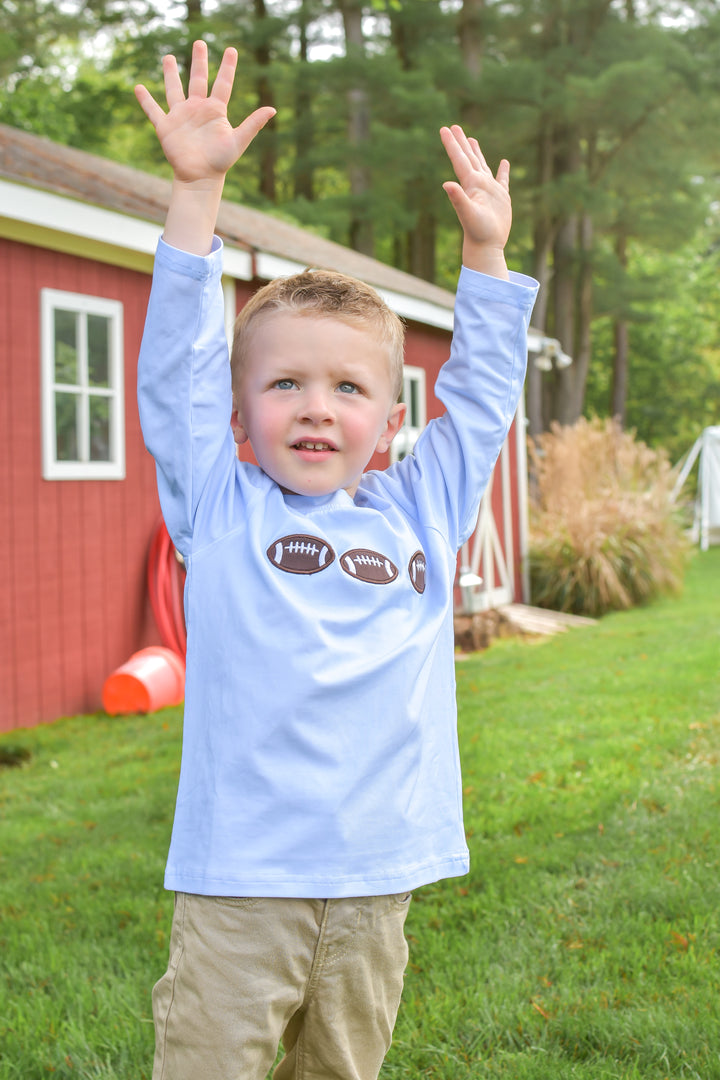 PRE-ORDER Boys Football Appliqué Long Sleeve Shirt