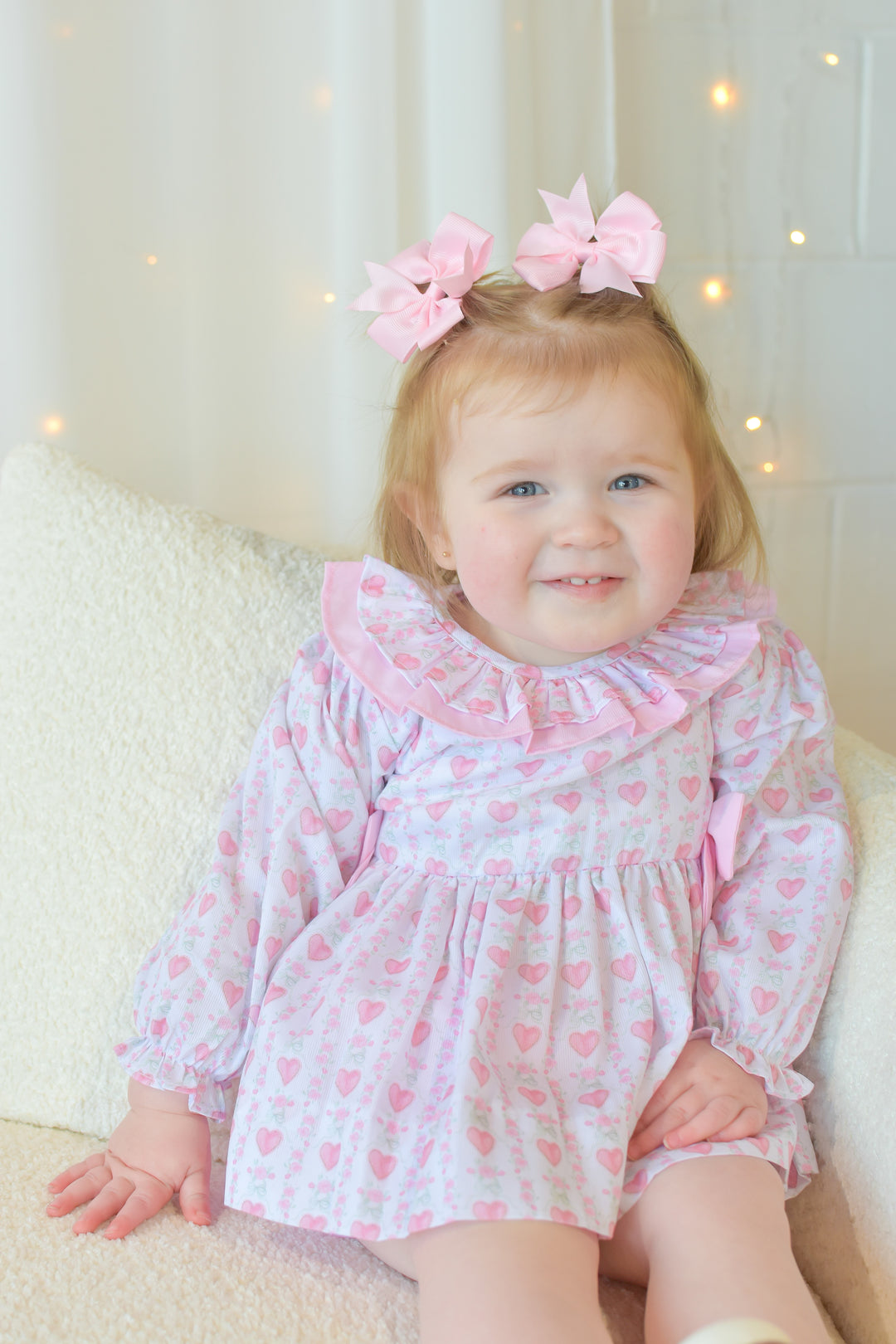 Hallie Heart Diaper Set