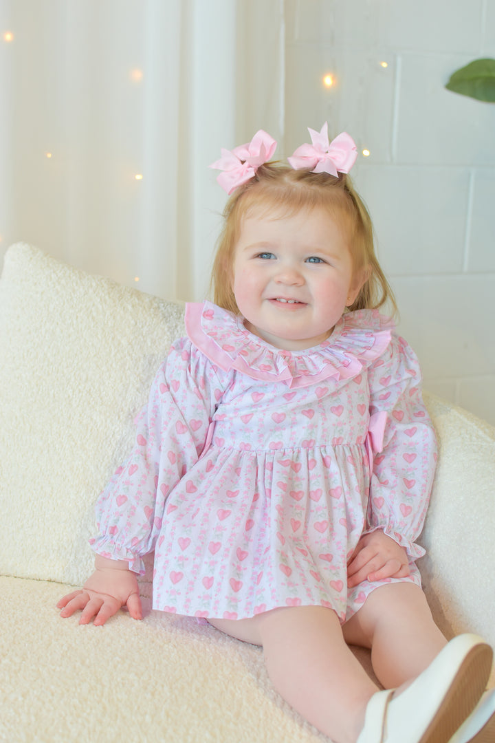 Hallie Heart Diaper Set