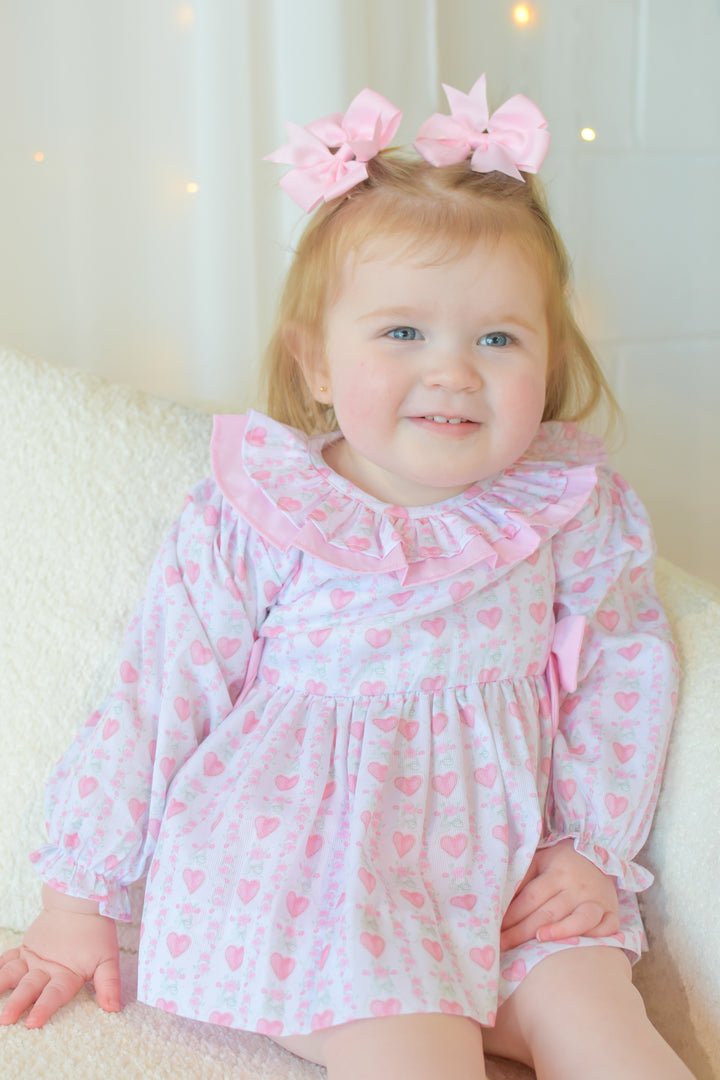 Hallie Heart Diaper Set