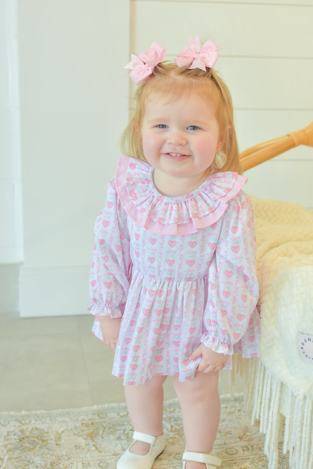 Hallie Heart Diaper Set