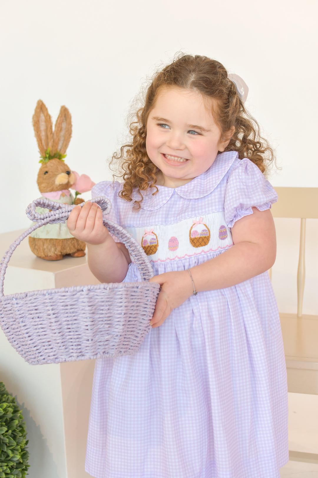 Egg Hunt Smocked Dress