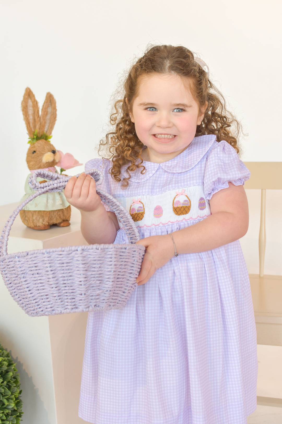 Egg Hunt Smocked Dress