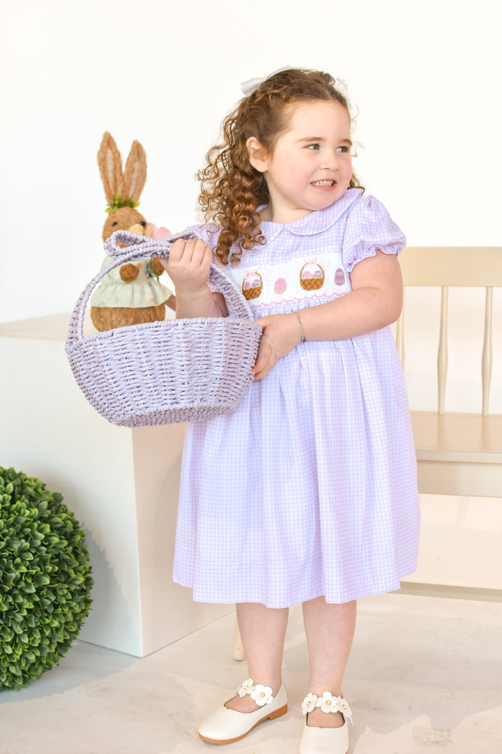 Egg Hunt Smocked Dress