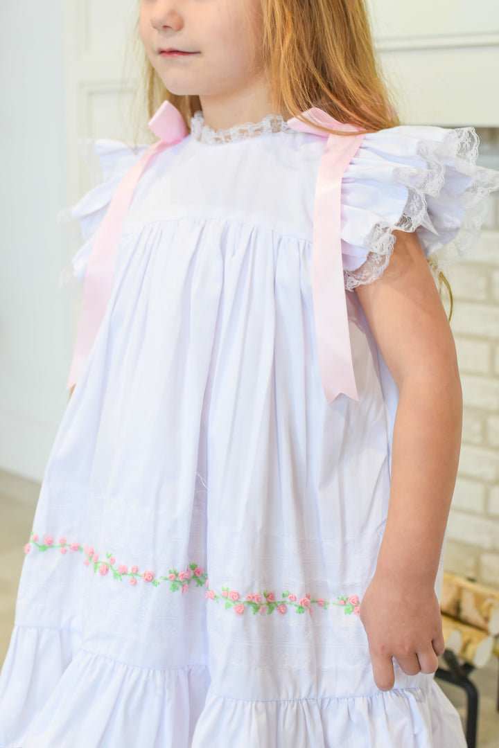 Magnolia Heirloom Smocked Dress in Pink