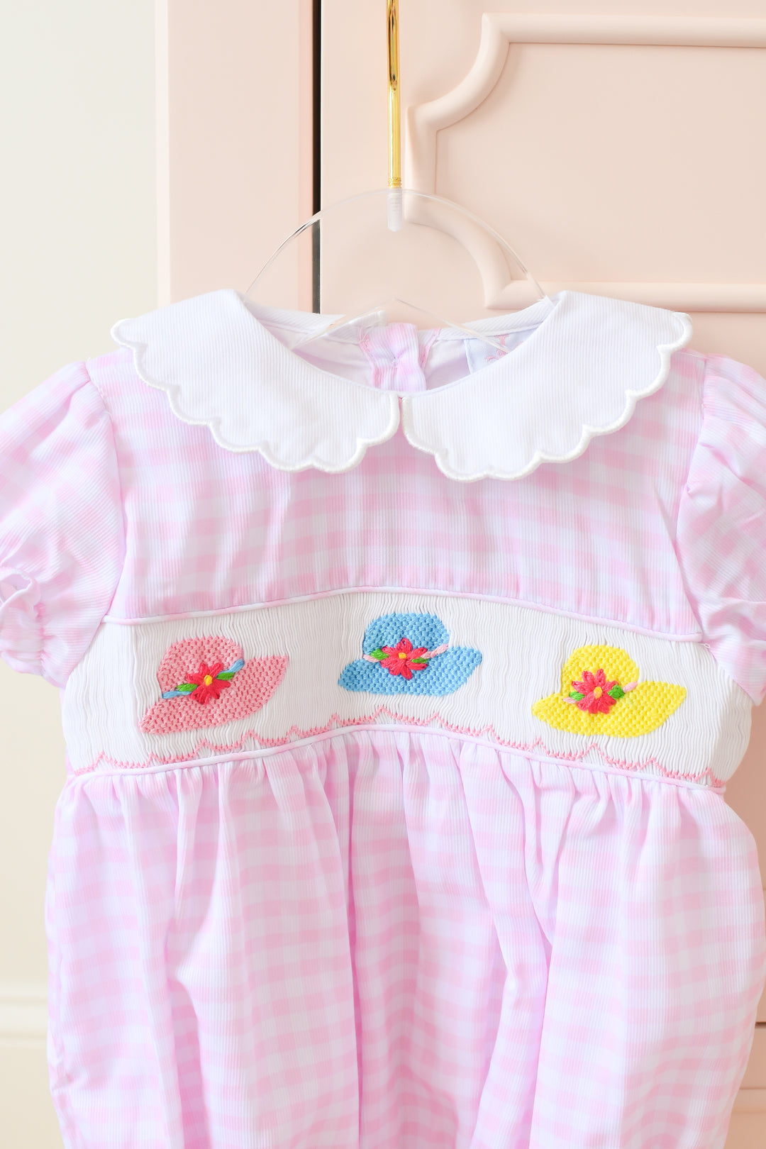 Spring Derby Hat Smocked Bubble