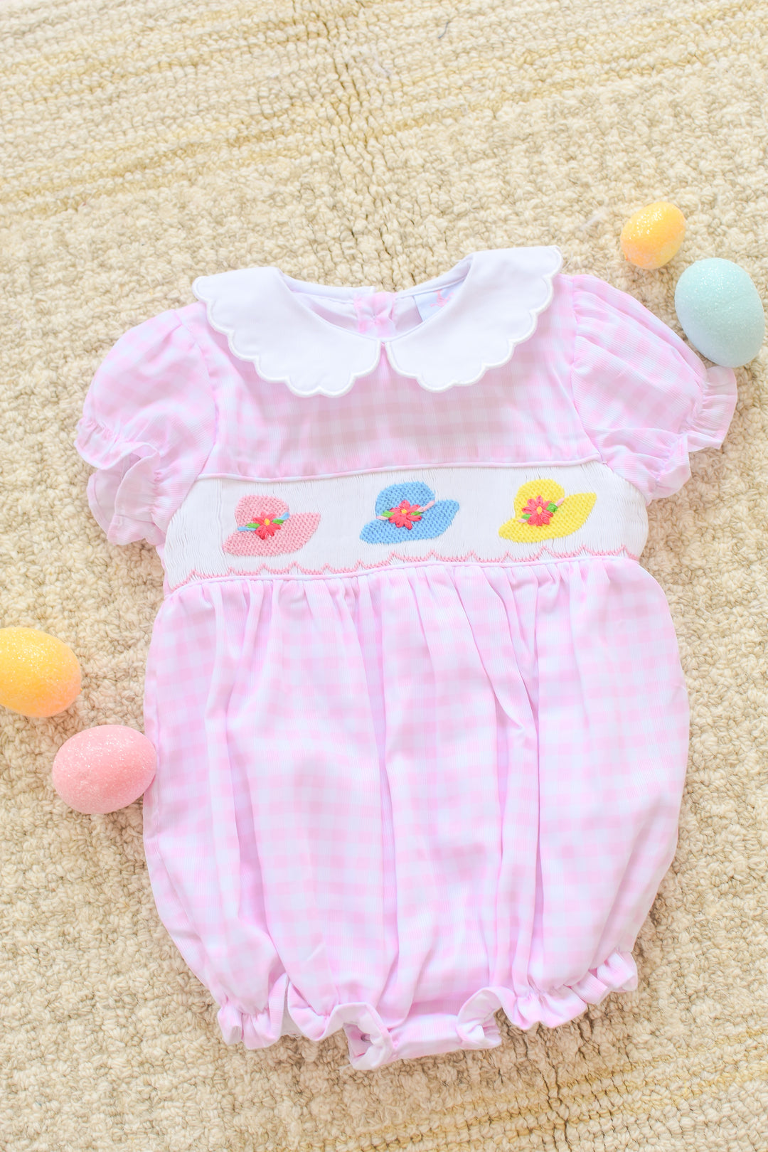 Spring Derby Hat Smocked Bubble