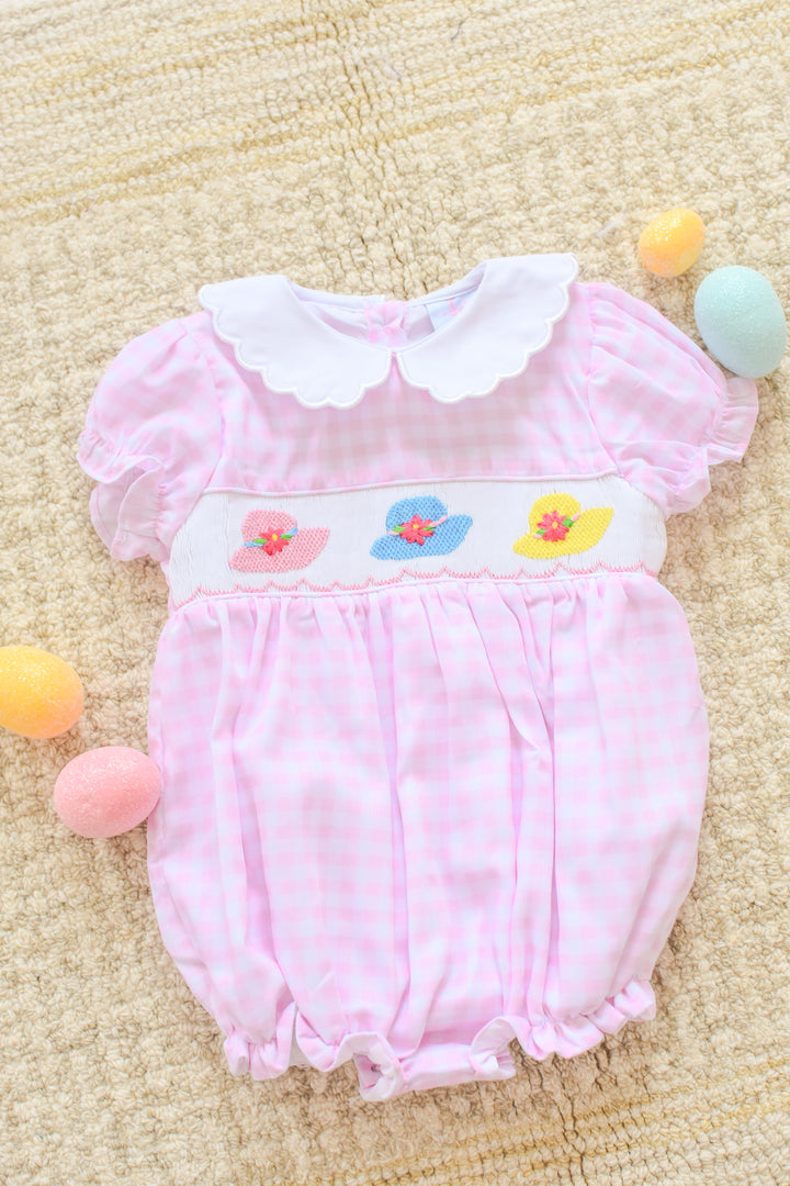 Spring Derby Hat Smocked Bubble
