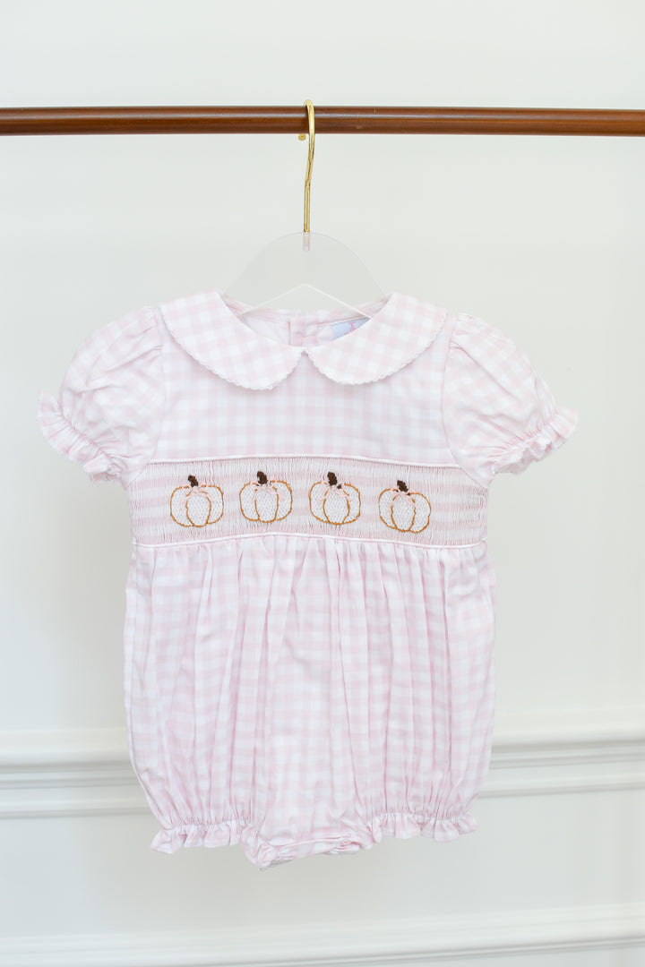 PRE-ORDER Pink Gingham Pumpkin Bubble
