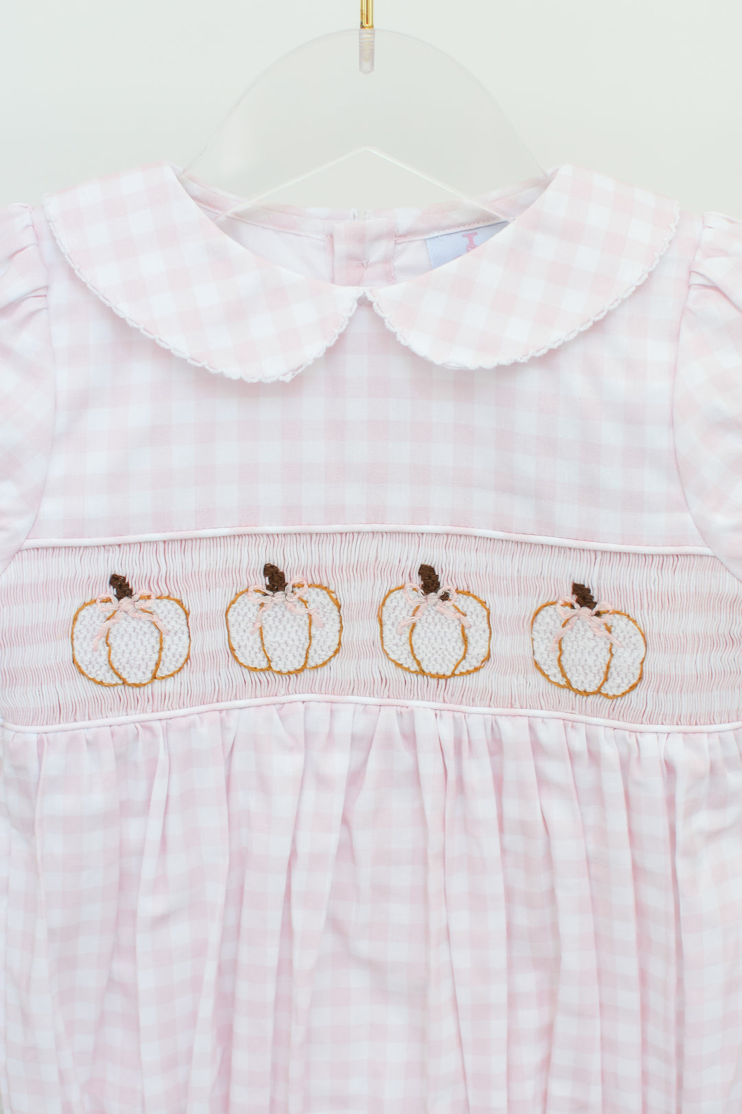PRE-ORDER Pink Gingham Pumpkin Bubble