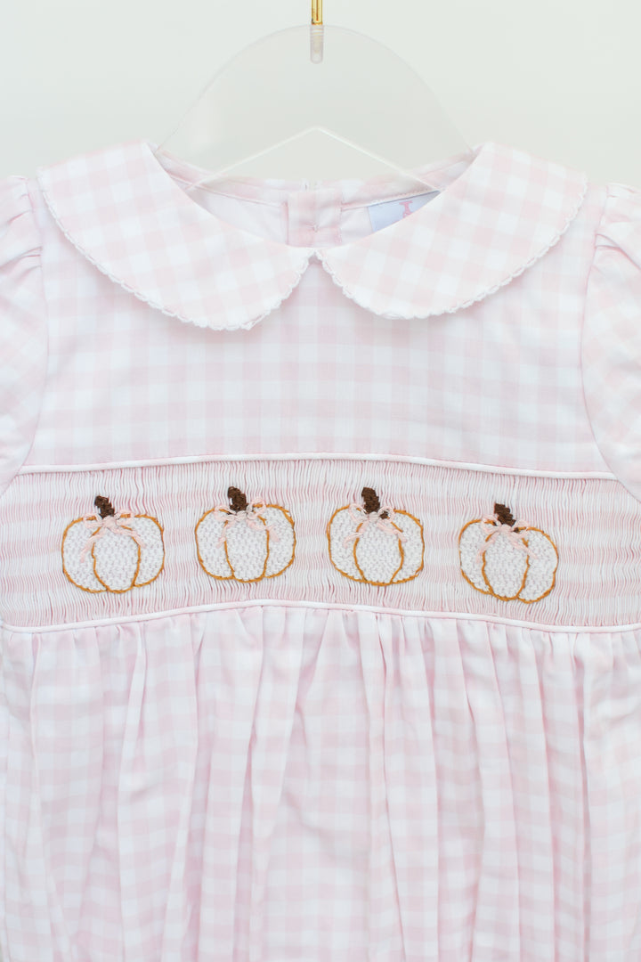 PRE-ORDER Pink Gingham Pumpkin Bubble