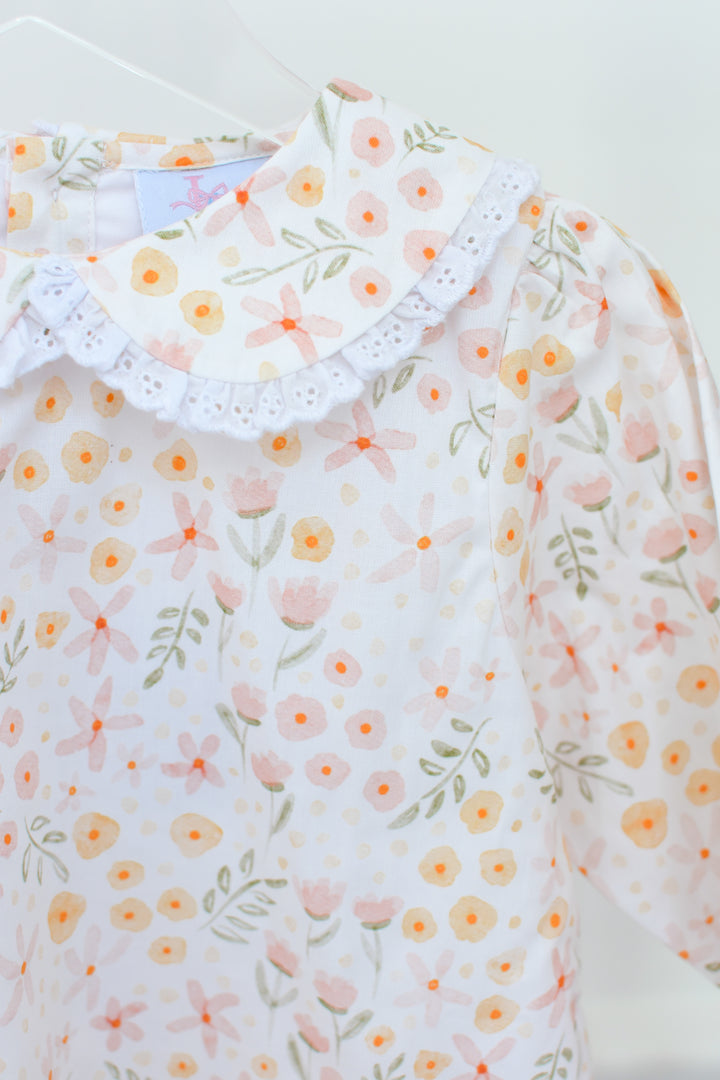 PRE-ORDER Pastel Floral Pumpkin Long Sleeve Legging Set