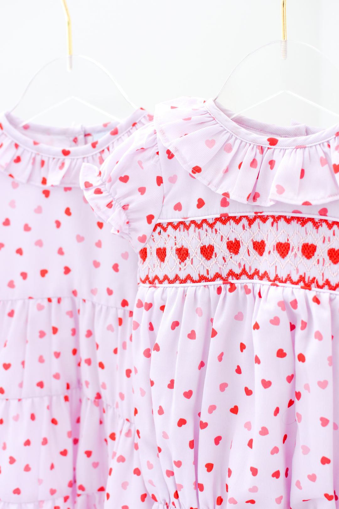Helena Heart Smocked Bubble
