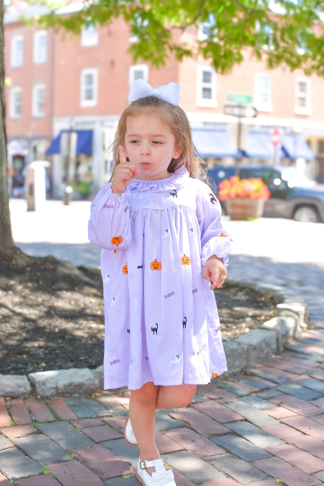 PRE-ORDER Sabrina Halloween Smocked Dress