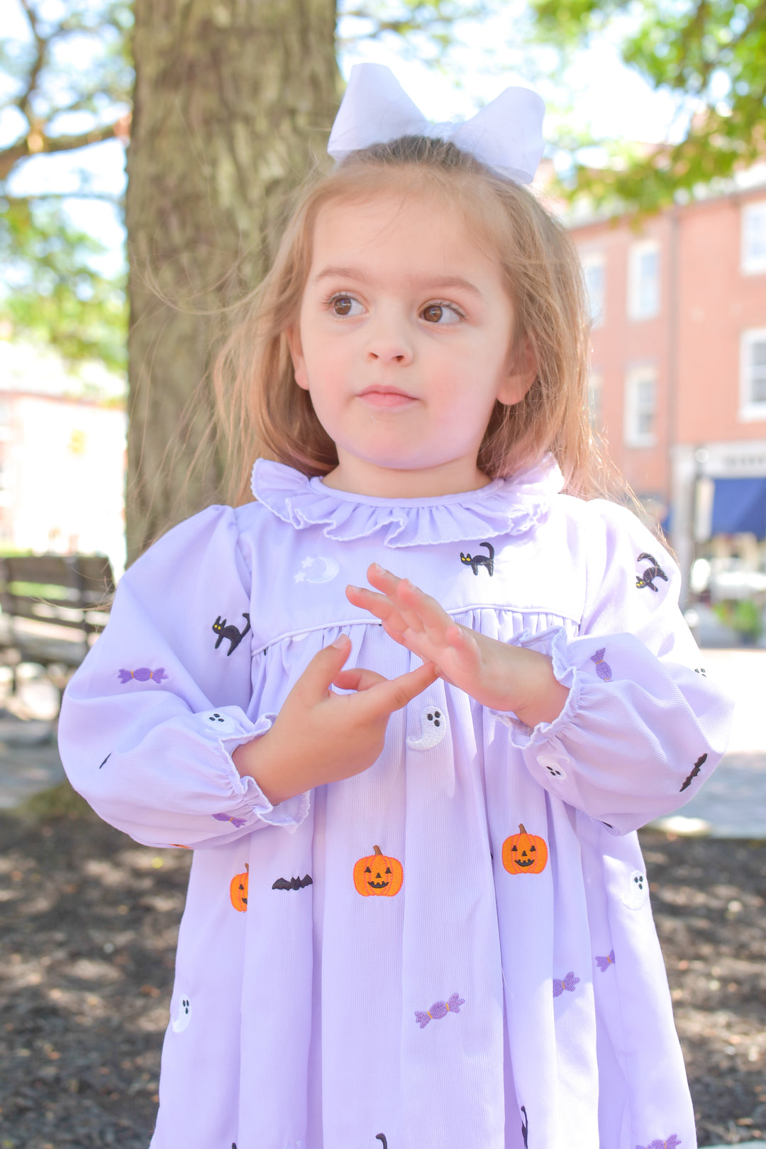 PRE-ORDER Sabrina Halloween Smocked Dress