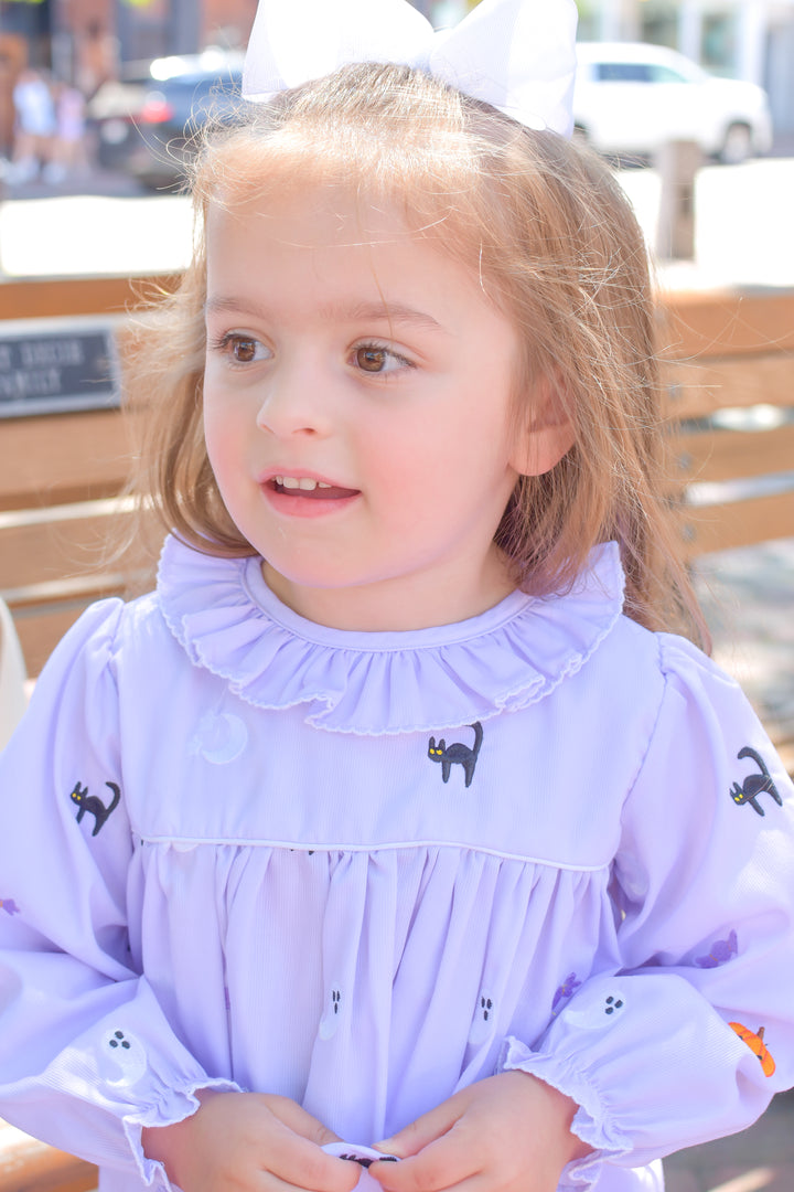 PRE-ORDER Sabrina Halloween Smocked Dress
