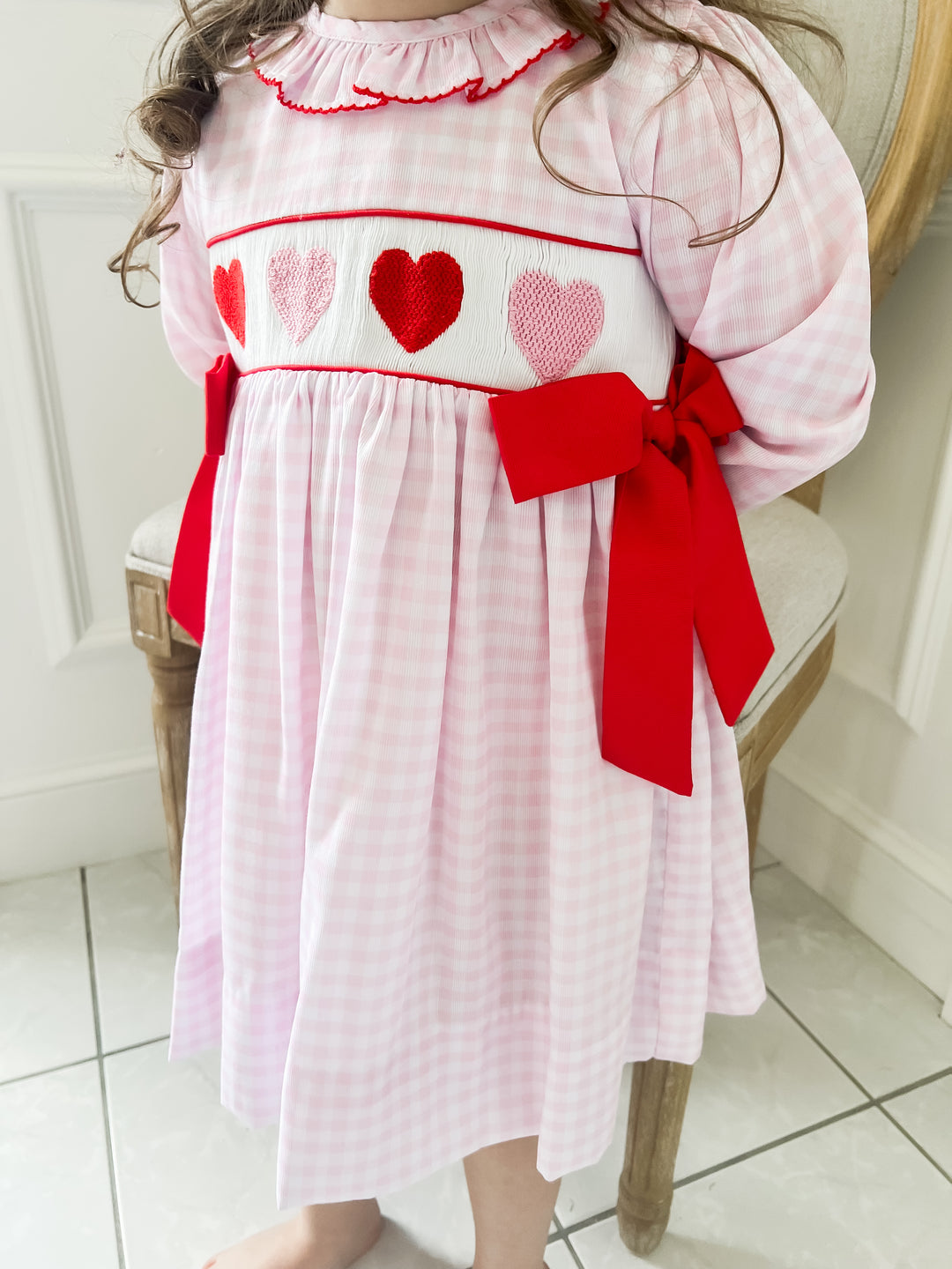 Abbey Heart Smocked Dress