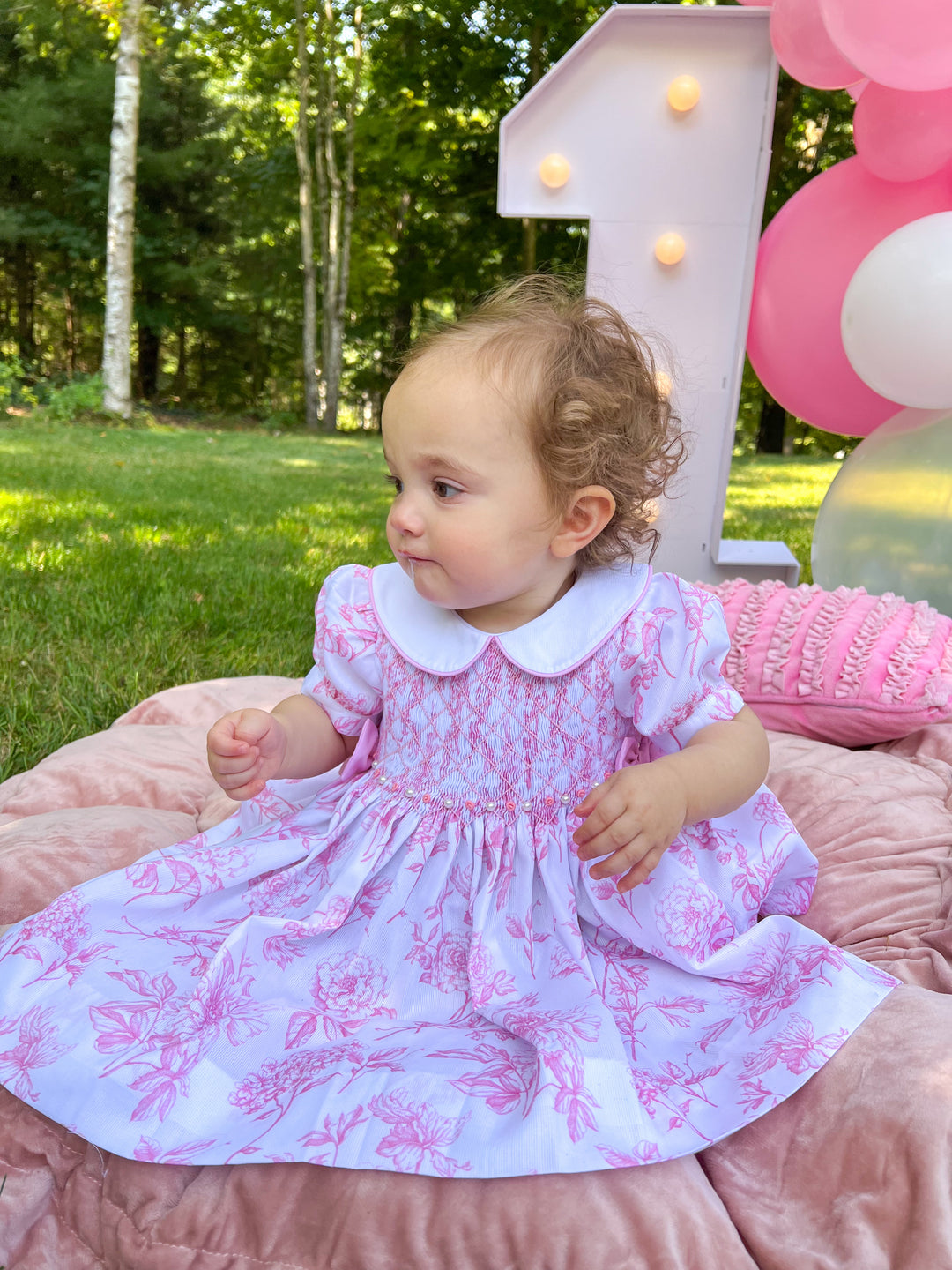 purple smocked infant dress Poppy Kids Co | Annie Smocked Dress | Pink | 6y | Cotton/Polyester/Fabric