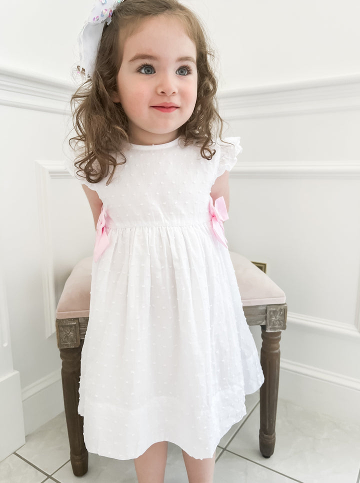 Swiss Dot Bella Bow Dress