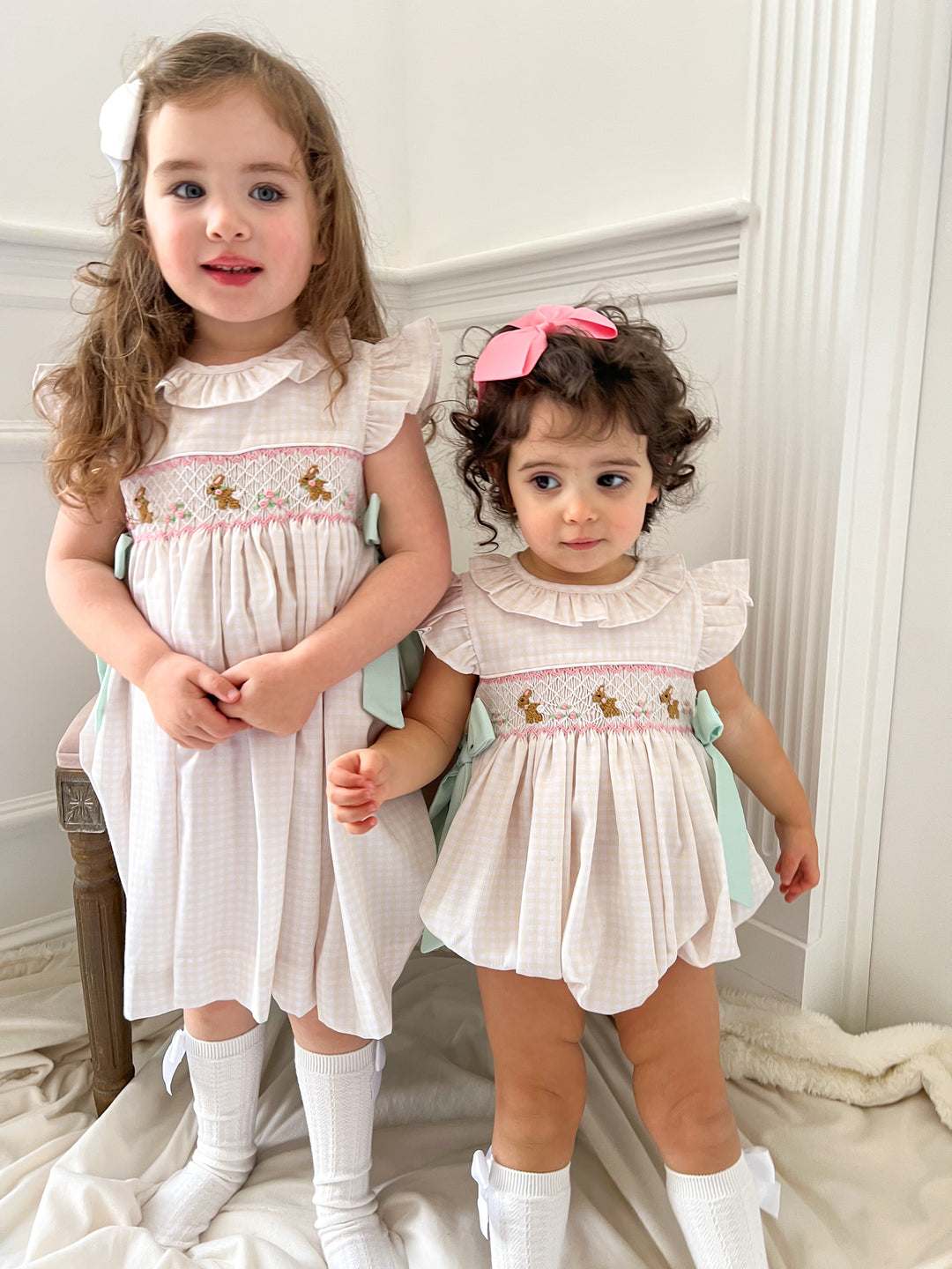 Michaela Bunny Smocked Dress