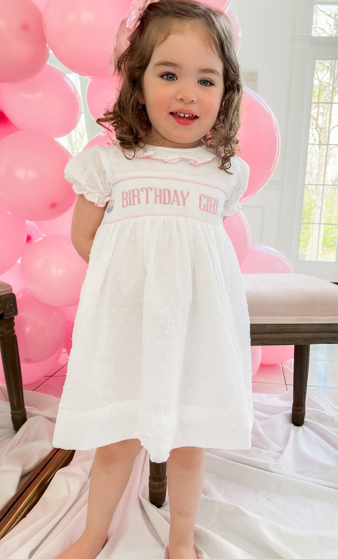 Birthday Girl Smocked Dress