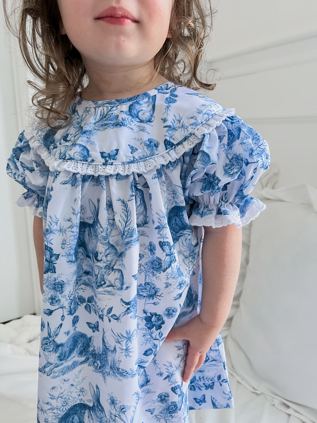Blue Easter Toile Dress