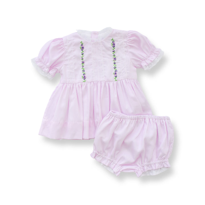 Ellison Smocked Diaper Set in Lavender