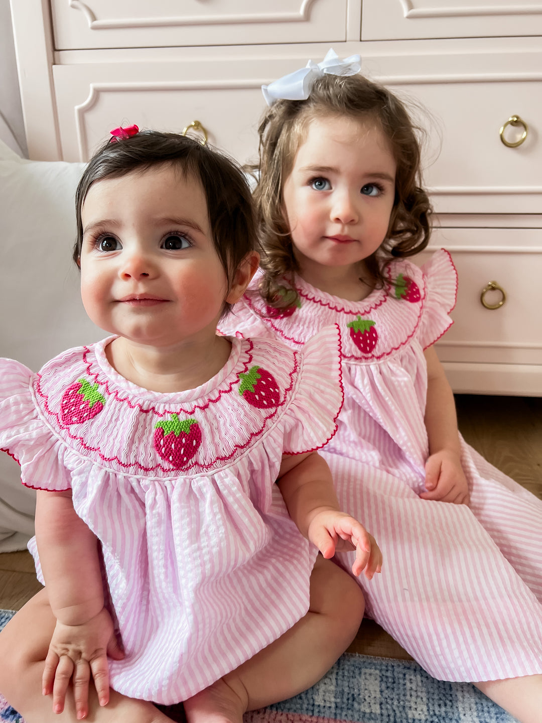Sadie Strawberry Dress Lillie & Lilah Sadie Strawberry Dress Lillie & Lilah