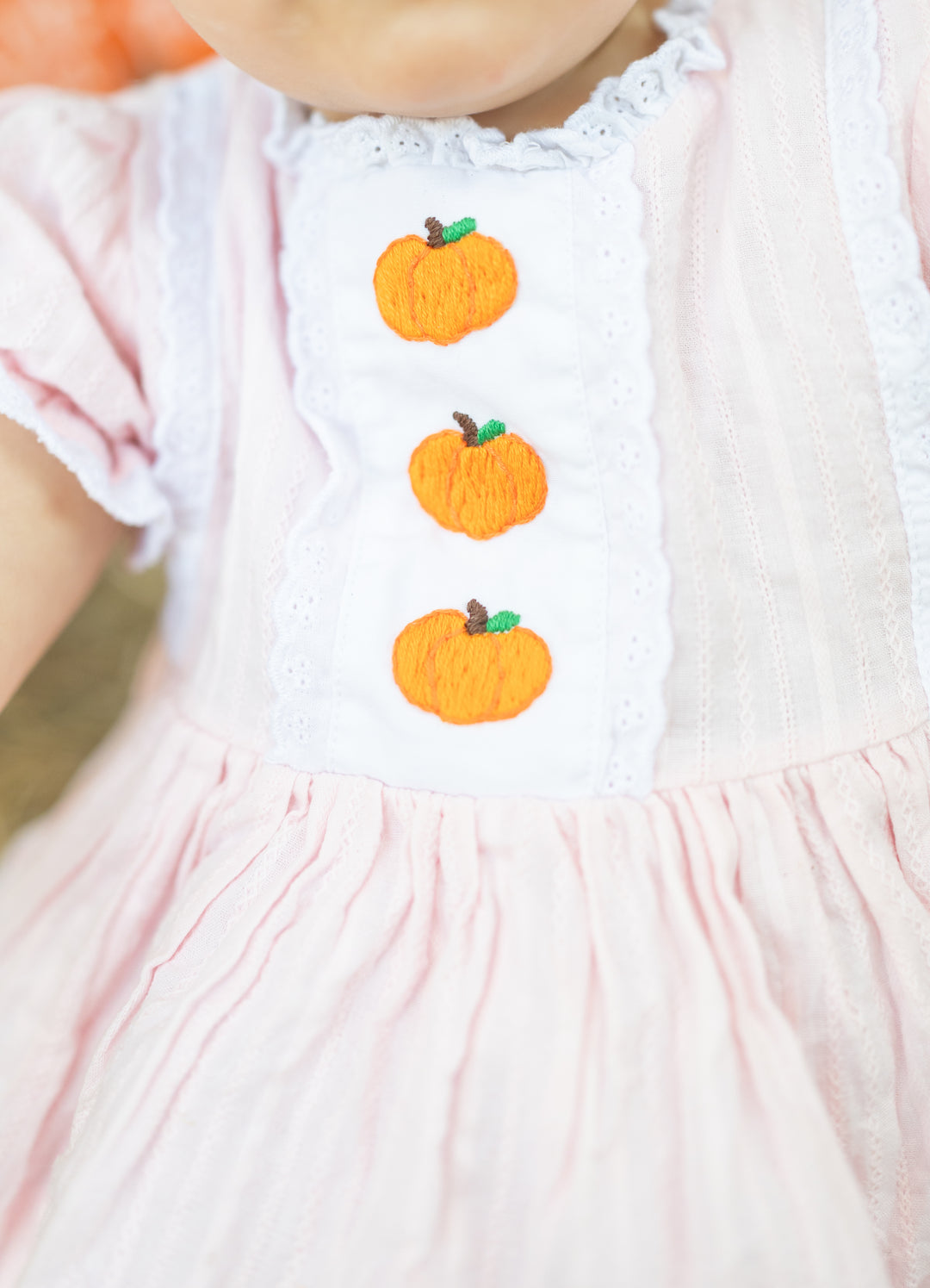 Pink Pumpkin Heirloom Diaper Set