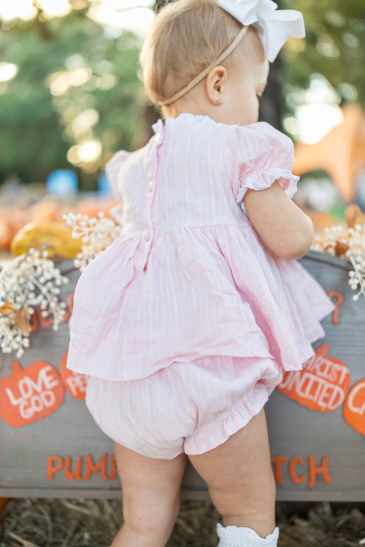Pink Pumpkin Heirloom Diaper Set