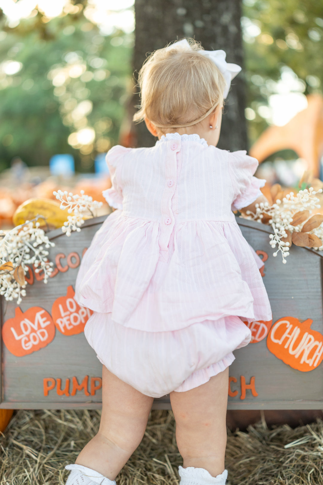 Pink Pumpkin Heirloom Diaper Set