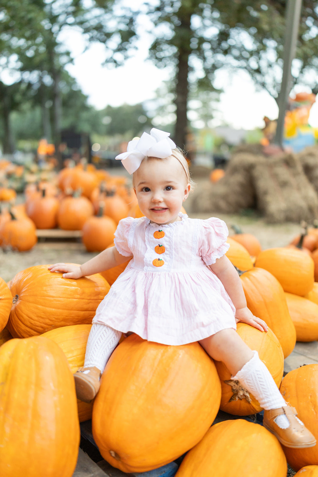Pink Pumpkin Heirloom Diaper Set
