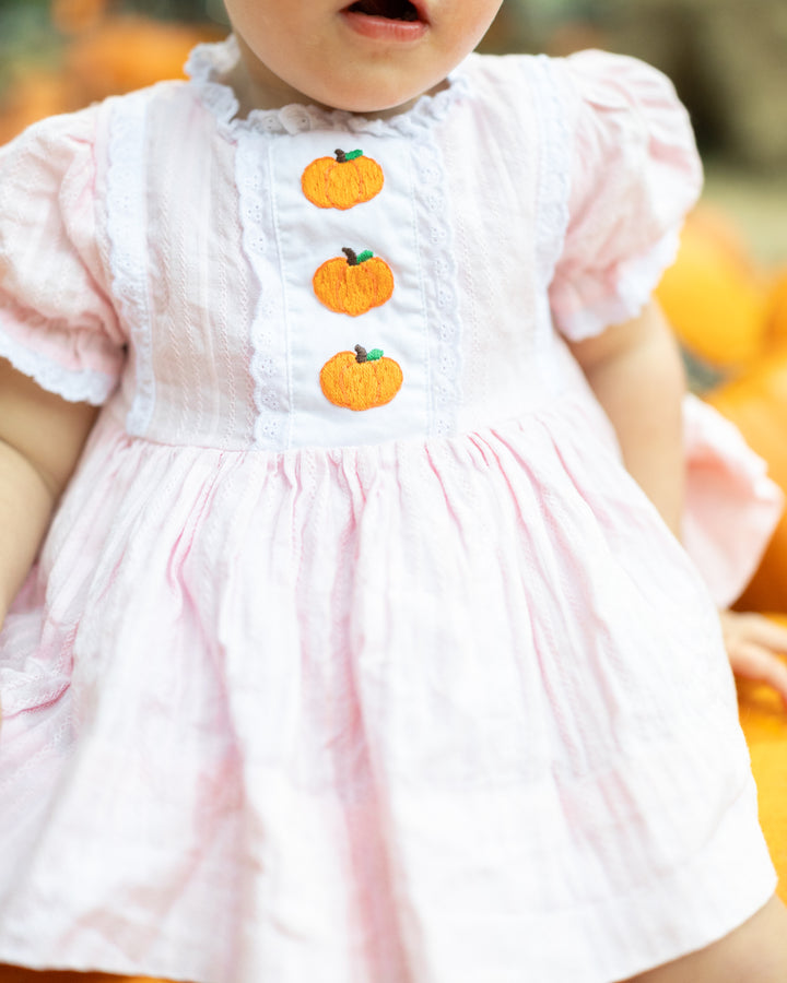 Pink Pumpkin Heirloom Diaper Set