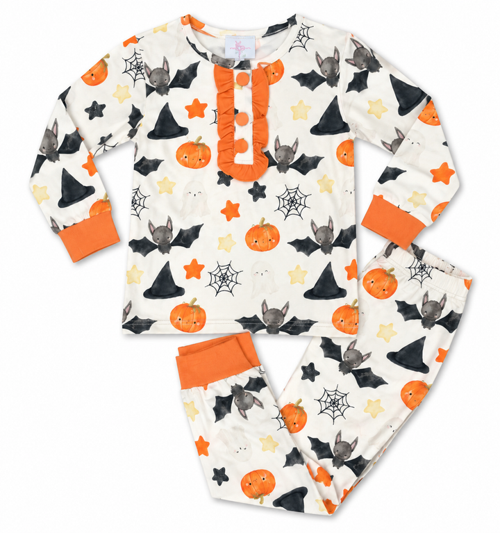 Halloween Night Ruffle Pajamas