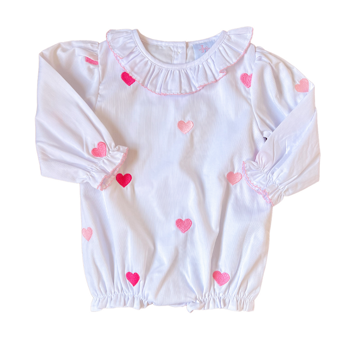 Pre-Order Harlow Heart Smocked Bubble