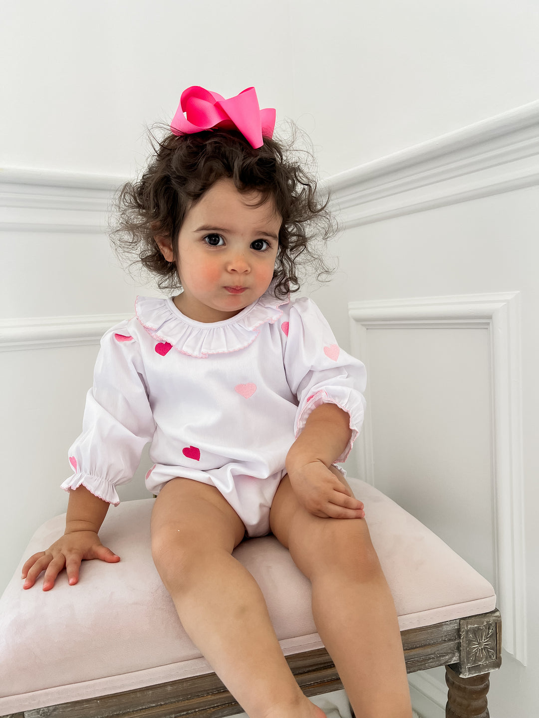 Pre-Order Harlow Heart Smocked Bubble