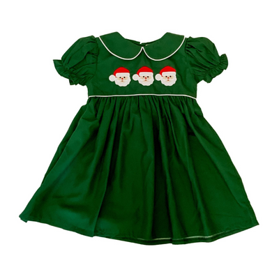 Green Collared Santa Dress