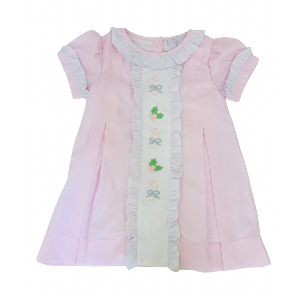 pink candy cane dress Pink Chicken baby girls jennifer dress set