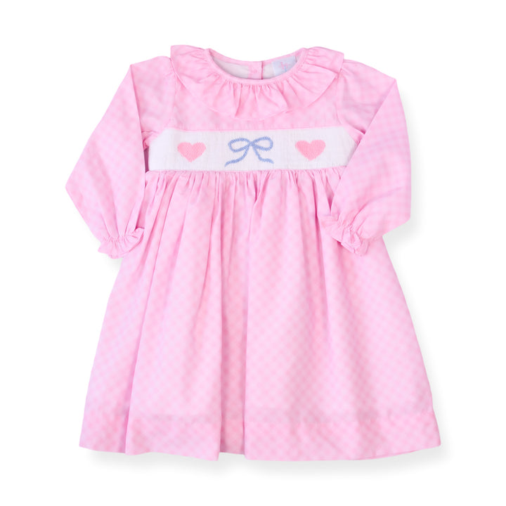 Heart & Bow Gingham Smocked Dress