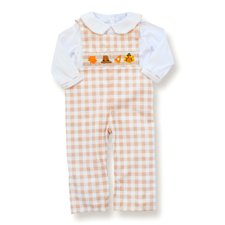 PRE-ORDER Boys Thanksgiving Smocked Longall Set