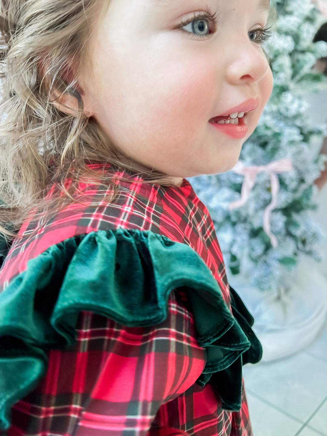 Francesca Red Holiday Plaid Smocked Dress Lillie & Lilah Francesca Red Holiday Plaid Smocked Dress Lillie & Lilah